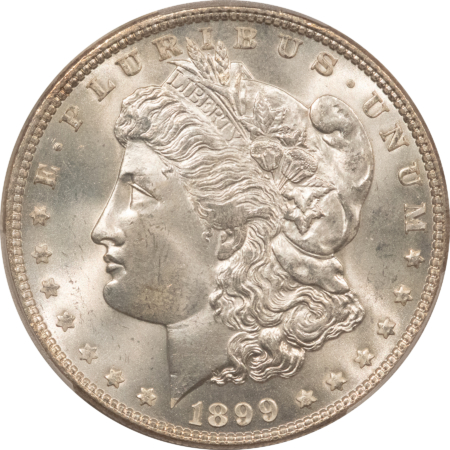 Dollars 1899 $1 MORGAN DOLLAR – PCGS MS-66, A TOUGH LOW-MINTAGE GEM – SUPERB QUALITY!