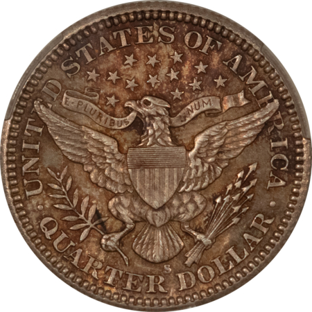 Barber Quarters UNIQUE 1901-S BARBER QUARTER, CACG AU-58+, THE RAREST 20TH CENTURY SILVER COIN!