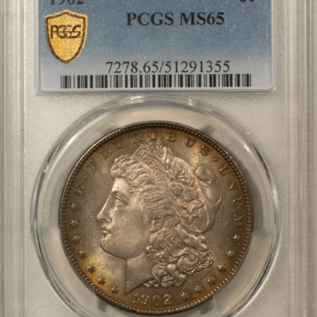 Dollars 1902 $1 MORGAN DOLLAR – PCGS MS-65, VERY PRETTY GEM!