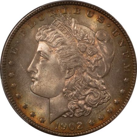 Dollars 1902 $1 MORGAN DOLLAR – PCGS MS-65, VERY PRETTY GEM!