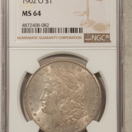 Dollars 1902-O $1 MORGAN DOLLAR – NGC MS-64