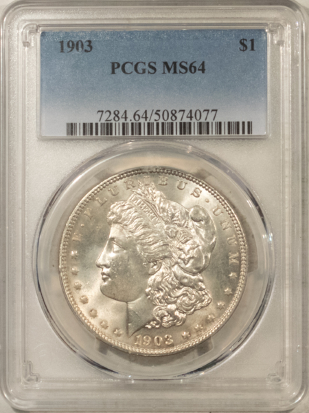 Dollars 1903 $1 MORGAN DOLLAR – PCGS MS-64, WHITE