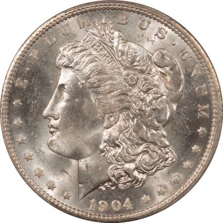 Dollars 1904-O $1 MORGAN DOLLAR – PCGS MS-65, BLAST WHITE GEM!