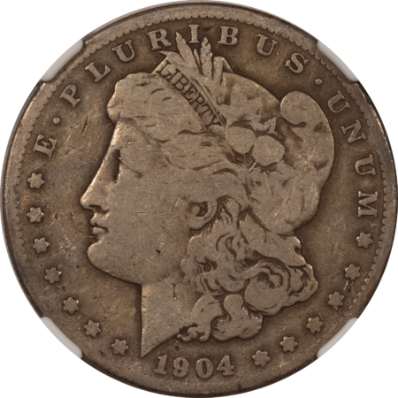 Dollars 1904-S $1 MORGAN DOLLAR – NGC CIRCULATED, WAYNE MILLER SIGNED!