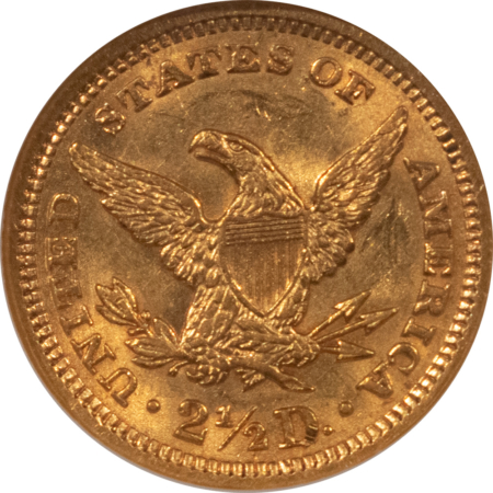 $2.50 1907 $2.50 LIBERTY GOLD QUARTER EAGLE – NGC MS-61
