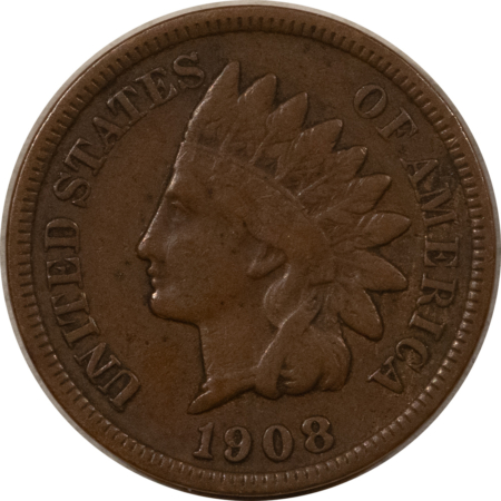 Indian 1908-S INDIAN CENT – PLEASING CIRCULATED EXAMPLE!