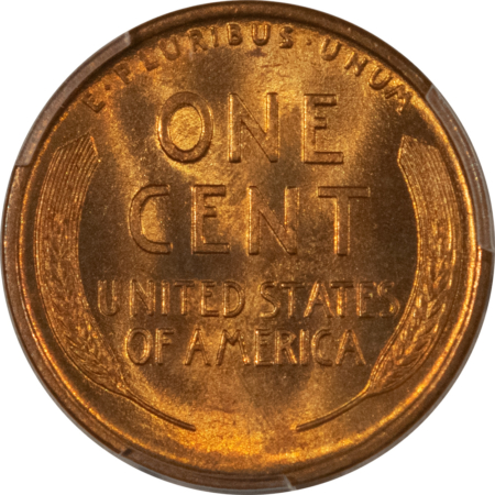 Lincoln Cents (Wheat) 1909-S LINCOLN CENT – PCGS MS-66 RD, SUPERB FIERY RED SPOT-FREE GEM!