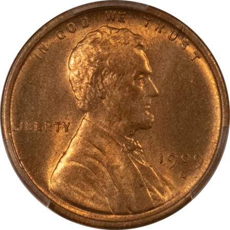 Lincoln Cents (Wheat) 1909-S VDB LINCOLN CENT – PCGS MS-65 RD, SUPERB RED GEM! KEY-DATE!