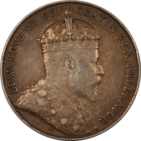 New Store Items 1910 CANADA SILVER 50c EDWARD VII KM#12 – HIGH GRADE CIRCULATED EXAMPLE!