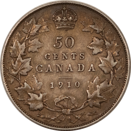 New Store Items 1910 CANADA SILVER 50c EDWARD VII KM#12 – HIGH GRADE CIRCULATED EXAMPLE!