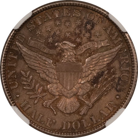 Barber Halves 1911 BARBER HALF DOLLAR – NGC AU-55, ORIGINAL!