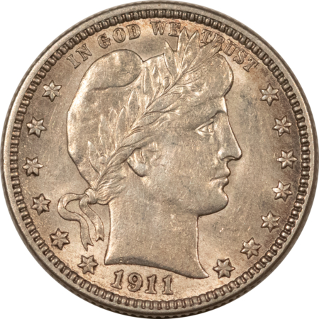 Barber Quarters 1911-D BARBER QUARTER – HIGH GRADE EXAMPLE! CLOSE TO UNCIRCULATED!