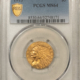 $1 1862 TY 3 $1 GOLD DOLLAR – PCGS MS-64 CAC, CREAMY LUSTROUS CIVIL WAR DATE, PQ!