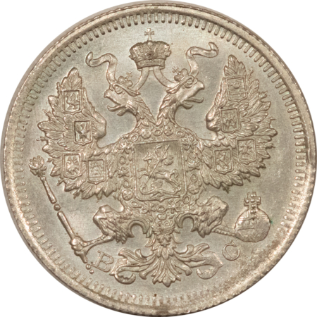 New Store Items 1915 RUSSIA SILVER 20 KOPEKS, Y-22a.2 – CHOICE UNCIRCUATED!