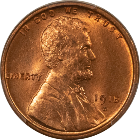 CAC Approved Coins 1915-D LINCOLN CENT – PCGS MS-65 RD, FIERY RED GEM! CAC APPROVED!