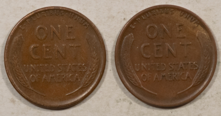 Lincoln Cents (Wheat) 1916-S & 1917-D LINCOLN CENTS LOT/2 – NICE SMOOTH BROWN HIGH GRADE CIRC EXAMPLES