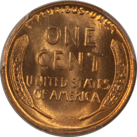 Lincoln Cents (Wheat) 1918 LINCOLN CENT – PCGS MS-65 RD, BLAZING RED!