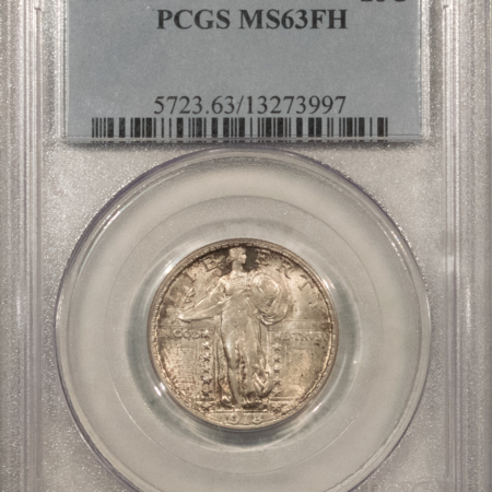 New Certified Coins 1918-D STANDING LIBERTY QUARTER – PCGS MS-63 FH, FRESH & PREMIUM QUALITY!