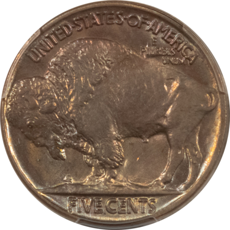 Buffalo Nickels 1919 BUFFALO NICKEL – PCGS MS-66+ REALLY PRETTY COLOR, SUPERB!