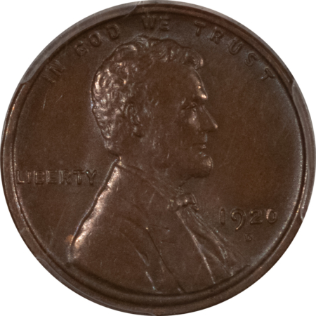 Lincoln Cents (Wheat) 1920-D LINCOLN CENT – PCGS MS-64 BN, SMOOTH, VIRTUALLY GEM!