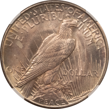 Dollars 1921 $1 PEACE DOLLAR – NGC MS-64, LOOKS 65+, PREMIUM QUALITY KEY-DATE!