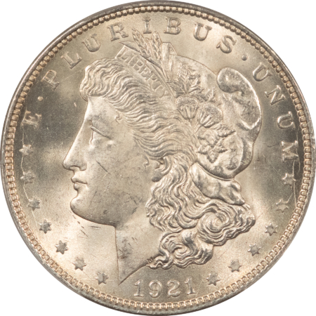 Dollars 1921 $1 MORGAN DOLLAR – PCGS MS-65 WHITE GEM!