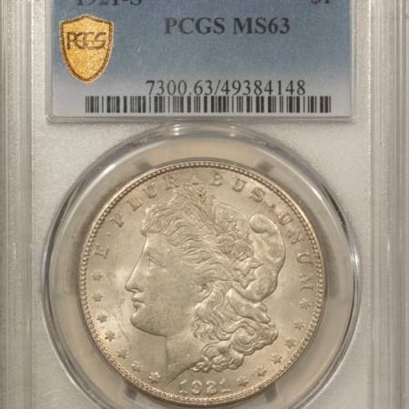 Dollars 1921-S $1 MORGAN DOLLAR – PCGS MS-63, CHOICE!