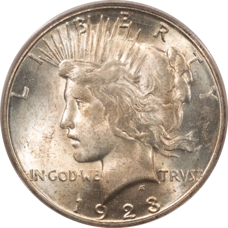 Dollars 1923-S $1 PEACE DOLLAR – PCGS MS-64 ORIGINAL LUSTROUS!