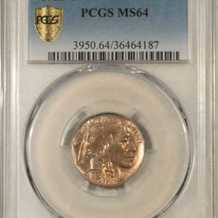 Buffalo Nickels 1923-S BUFFALO NICKEL – PCGS MS-64, LUSTROUS & PRETTY!