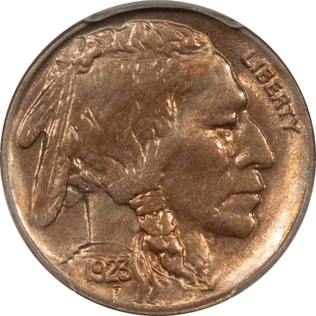 Buffalo Nickels 1923-S BUFFALO NICKEL – PCGS MS-64, LUSTROUS & PRETTY!