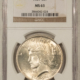 Dollars 1923 $1 PEACE DOLLAR – PCGS MS-63