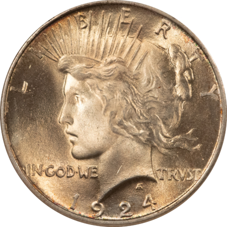 Dollars 1924 $1 PEACE DOLLAR – NGC MS-65, OLD FATTY & PREMIUM QUALITY!