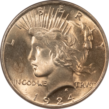 Dollars 1924 $1 PEACE DOLLAR – PCGS MS-63