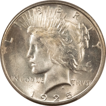 Dollars 1925-S $1 PEACE DOLLAR – PCGS MS-63 FLASHY & CHOICE!