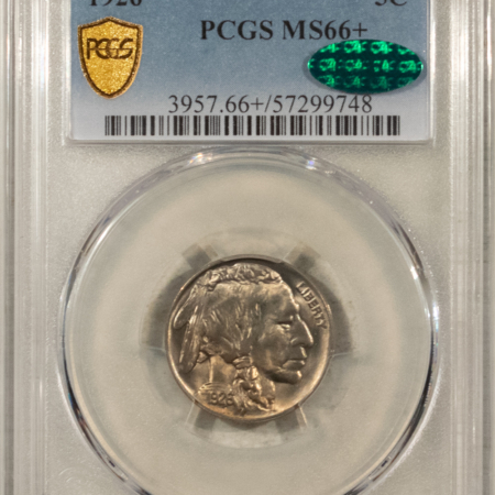 Buffalo Nickels 1926 BUFFALO NICKEL – PCGS MS-66+, CAC APPROVED, FRESH & PQ!