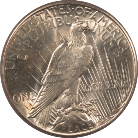 Dollars 1928 $1 PEACE DOLLAR – PCGS MS-63, CHOICE SATINY ORIGINAL WHITISH KEY-DATE!