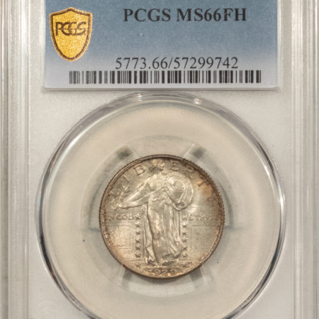 New Certified Coins 1929 STANDING LIBERTY QUARTER – PCGS MS-66 FH, ORIGINAL, WHOLESOME & PRETTY!