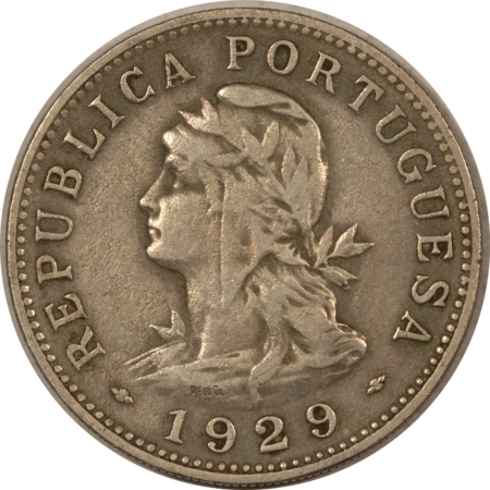 New Store Items 1929 ST THOMAS & PRINCE PORTUGAL COLONY 50 CENTAVOS KM#1 HIGH GRADE CIRC EXAMPLE