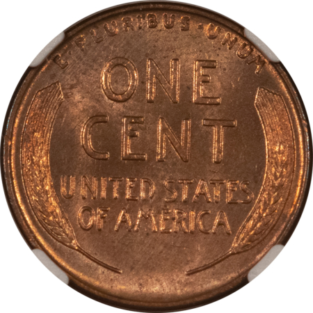 Lincoln Cents (Wheat) 1929-D LINCOLN CENT – NGC MS-64 RB, NEARLY FULL RED!