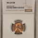 Lincoln Cents (Wheat) 1929-D LINCOLN CENT – NGC MS-64 RB, NEARLY FULL RED!