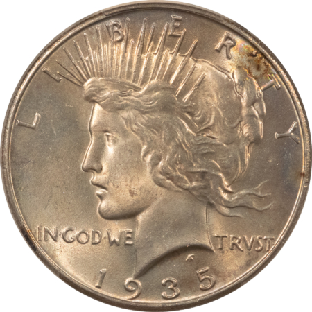 Dollars 1935 $1 PEACE DOLLAR – PCGS MS-63 ATTRACTIVE & CHOICE!