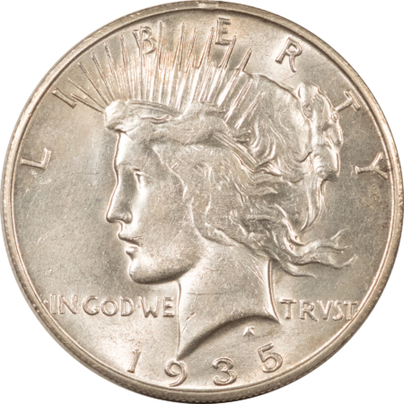 Dollars 1935-S $1 PEACE DOLLAR – HIGH GRADE EXAMPLE! FLASHY!