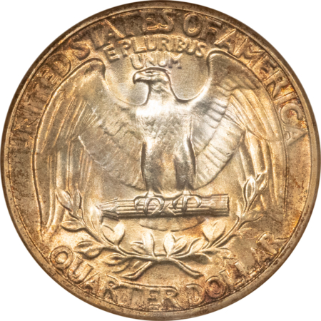 New Certified Coins 1936 WASHINGTON QUARTER – ANACS MS-64, OLD WHITE HOLDER, PRETTY & PQ