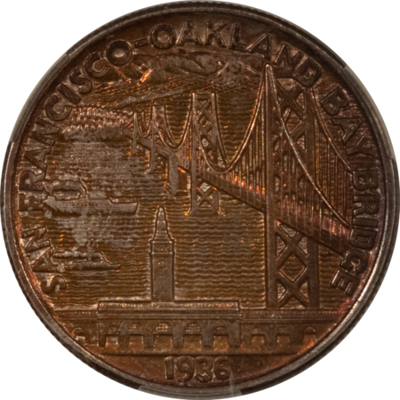 CAC Approved Coins 1936-S BAY BRIDGE COMMEMORATIVE HALF DOLLAR – CACG MS-64, PRETTY, PQ & CAC!