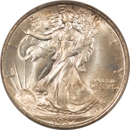 CAC Approved Coins 1937 WALKING LIBERTY HALF DOLLAR – PCGS MS-67, CAC APPROVED, FRESH & SUPERB!