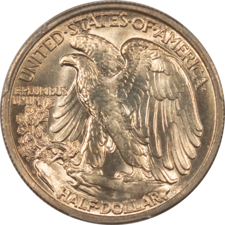 Half Dollars 1937-S WALKING LIBERTY HALF DOLLAR – PCGS MS-64, LOOKS GEM! PREMIUM QUALITY!