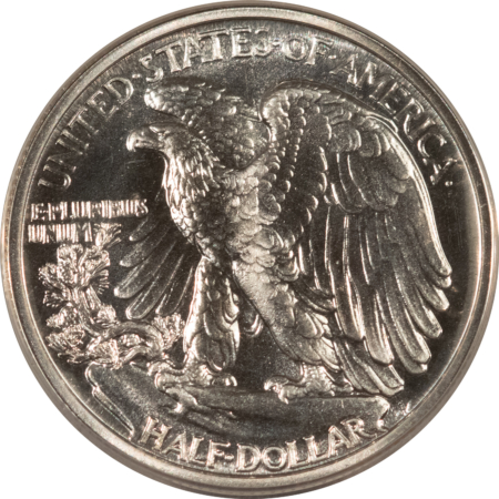 Half Dollars 1938 PROOF WALKING LIBERTY HALF DOLLAR – ANACS PF-65, NICE WHITE GEM W/ CONTRAST