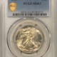Half Dollars 1942 WALKING LIBERTY HALF DOLLAR, DOUBLED DIE REVERSE – NGC AU-58, WHITE HOLDER