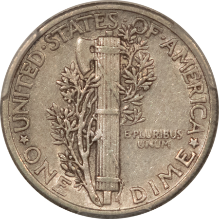 Dimes 1942/1 MERCURY DIME – PCGS XF-45, NICE PLEASING KEY-DATE!