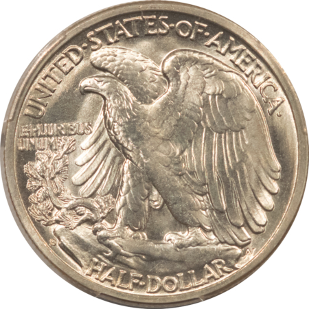 Half Dollars 1942-S WALKING LIBERTY HALF DOLLAR – PCGS MS-66, PREMIUM QUALITY!